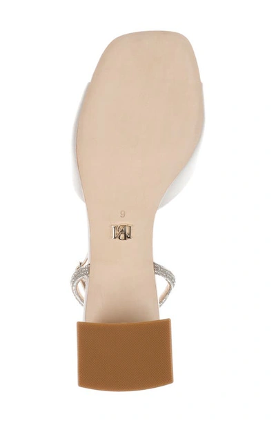 Badgley Mischka Infinity Ankle Strap Sandal In Soft White