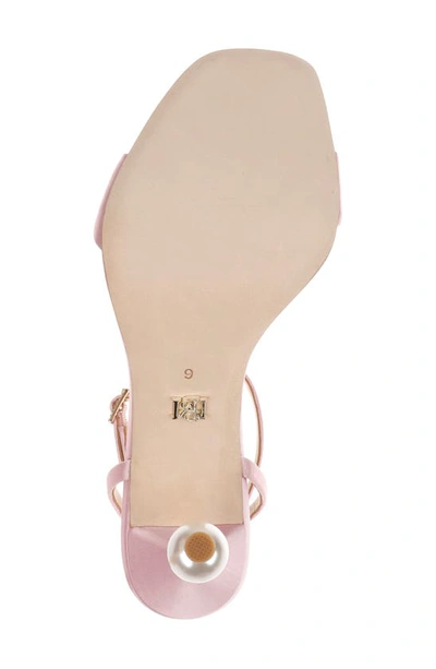 Shop Badgley Mischka Ivette Ankle Strap Sandal In Diamond Pink