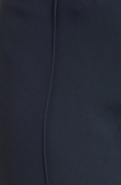 Cinq À Sept Brianne Pintuck Crepe Pants In Navy