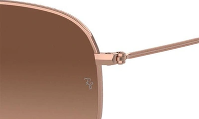 Ray Ban 54mm Gradient Hexagonal Sunglasses In Copper