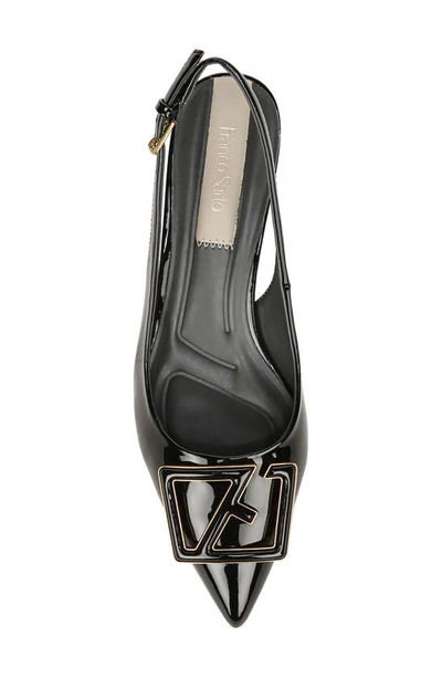 Franco Sarto Racer Slingback Pointed Toe Pump In Black