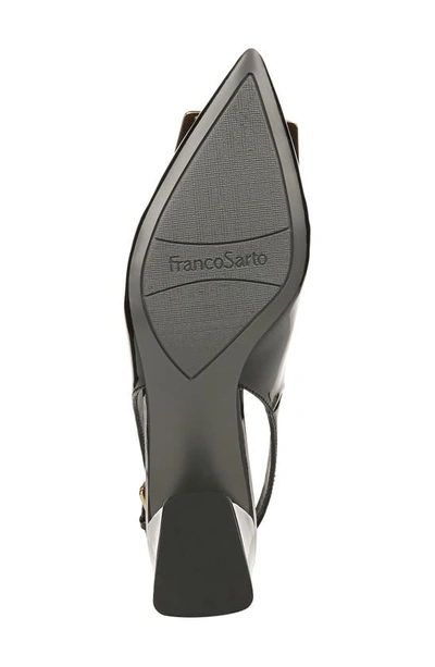 Franco Sarto Racer Slingback Pointed Toe Pump In Black