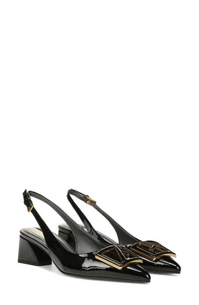 Franco Sarto Racer Slingback Pointed Toe Pump In Black