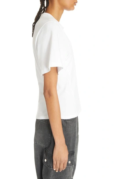 Shop Isabel Marant Zazie Bustier Cotton T-shirt In White