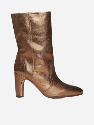 Shop Chie Mihara Eyta Leather Ankle Boots In Cobre