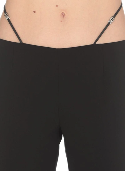 Dsquared2 Strap-detail Flared Trousers In Black