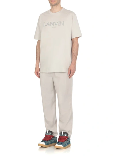 Shop Lanvin T-shirts And Polos Grey