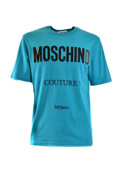 Shop Moschino T-shirt In Blue
