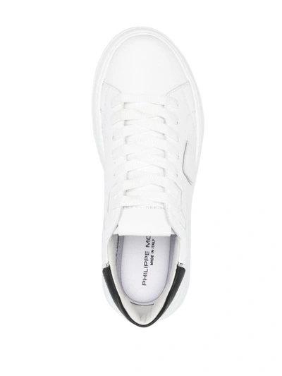 Shop Philippe Model Tres Temple Sneakers In Black