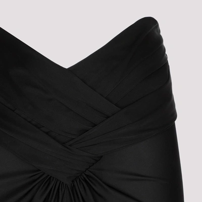 Shop Saint Laurent Viscose Skirt In Black