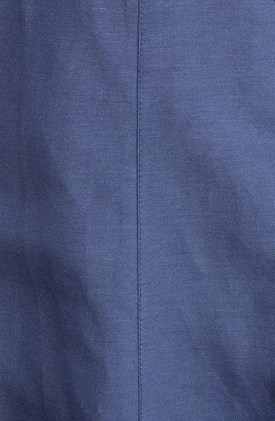 Moon River Cutout Sweetheart Neck Midi Dress In Indigo Blue