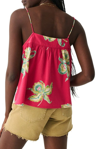Shop Faherty Marina Seersucker Camisole In Orchid Blossom