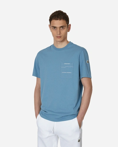 Shop Moncler Genius Frgmt Pocket Logo T-shirt In Blue
