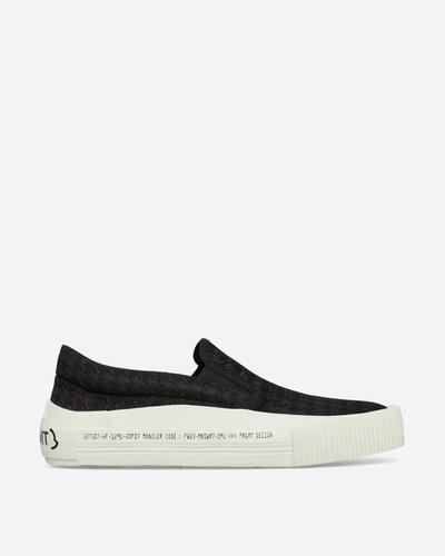 Shop Moncler Genius Frgmt Vulcan Slip On Sneakers In Black