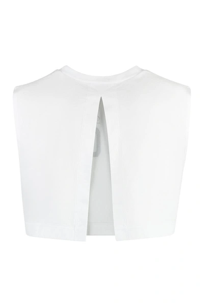 Shop Dsquared2 Crop-top With Logo In White