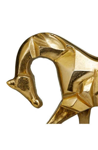 Shop Vivian Lune Home Gold Aluminum Contemporary Horse Sculpture