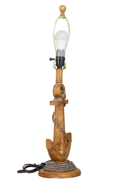 Shop Willow Row Brown Polystone Nautical Table Lamp