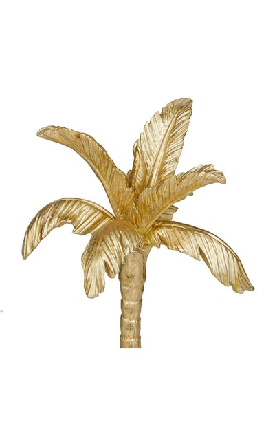 Shop Vivian Lune Home Goldtone Polystone Palm Tree Sculpture