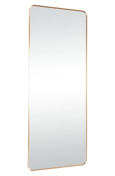Shop Cosmo By Cosmopolitan Goldtone Metal Wall Mirror With Thin Frame In Black