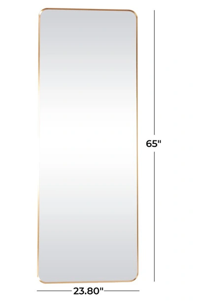 Shop Cosmo By Cosmopolitan Goldtone Metal Wall Mirror With Thin Frame In Black