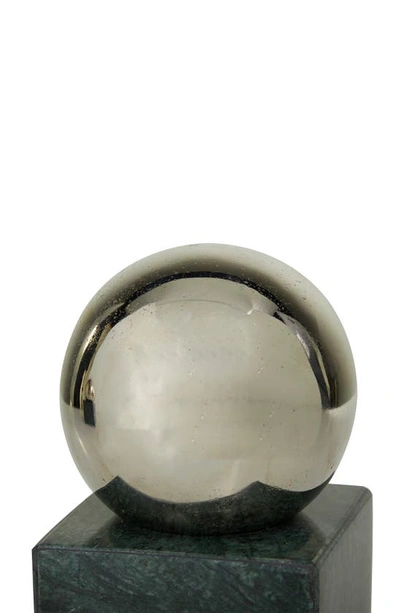Shop Cosmo By Cosmopolitan Silver Marble Orb Bookends