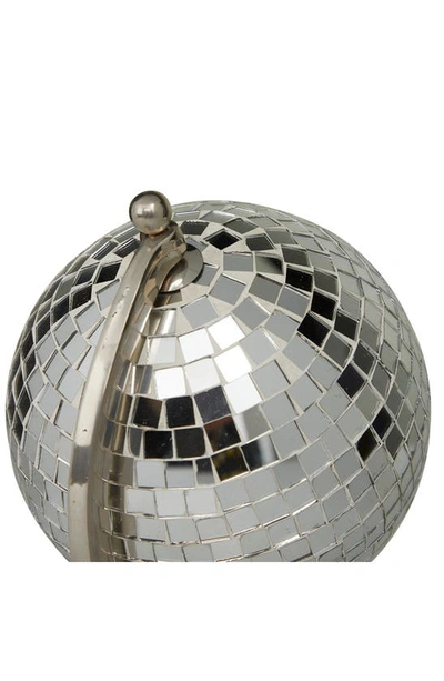 Shop Vivian Lune Home Silver Stainless Steel Disco Ball Style Globe