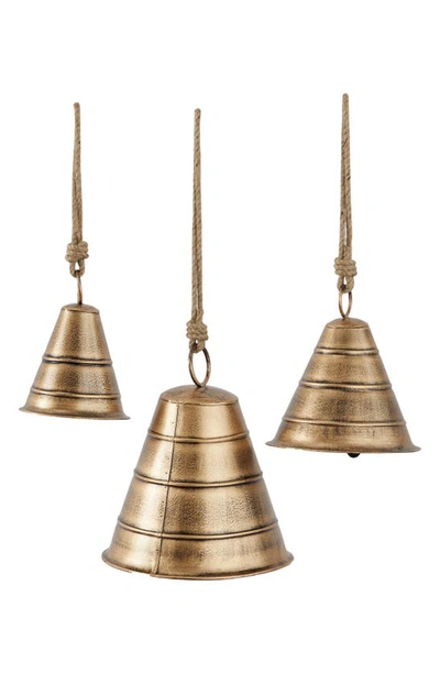 Shop Ginger Birch Studio Brass Metal Meditation Decorative Cow Bell With Jute Hanging Rope