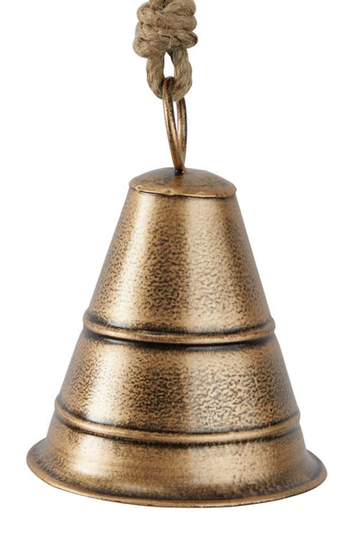 Shop Ginger Birch Studio Brass Metal Meditation Decorative Cow Bell With Jute Hanging Rope