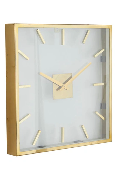 Shop Vivian Lune Home Gold Stainless Steel Wall Clock With Clear Face