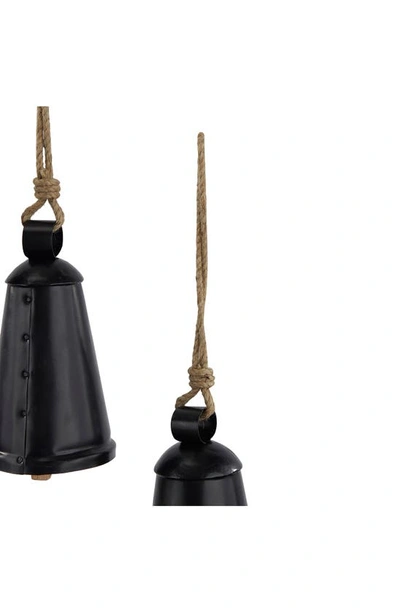 Shop Ginger Birch Studio Black Metal Meditation Decorative Cow Bell With Jute Hanging Rope