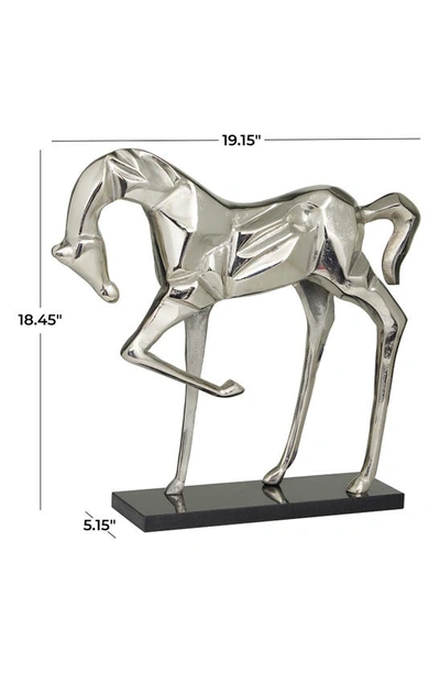 Shop Vivian Lune Home Silver Aluminum Contemporary Horse Sculpture