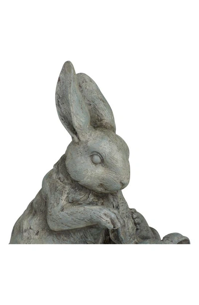 Shop Sonoma Sage Home Gray Resin Indoor & Outdoor Rabbit Garden Sculpture In Grey