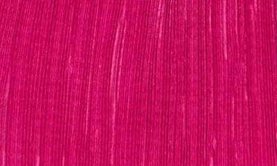 Renee C Plissé Short Sleeve Top In Dark Fuchsia