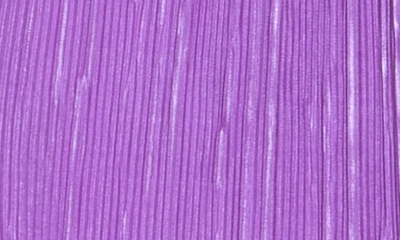 Renee C Plissé Short Sleeve Top In Neon Lavendar