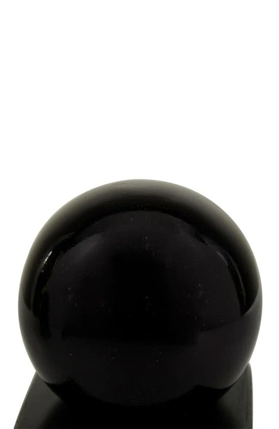 Shop Cosmo By Cosmopolitan Black Marble Orb Bookends