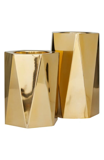 Shop Vivian Lune Home Goldtone Stainless Steel Glam Candle Holder
