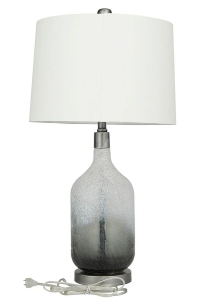 Shop Ginger Birch Studio Gray Glass Coastal Table Lamp In Grey