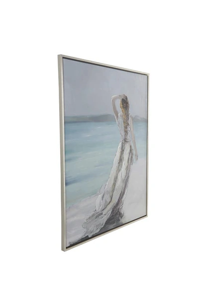 Shop Ginger Birch Studio White Canvas Women Landscape Framed Wall Art With Silver Frame