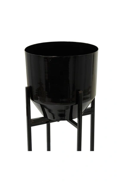 Shop Vivian Lune Home Black Metal Modern Planter With Removable Stand