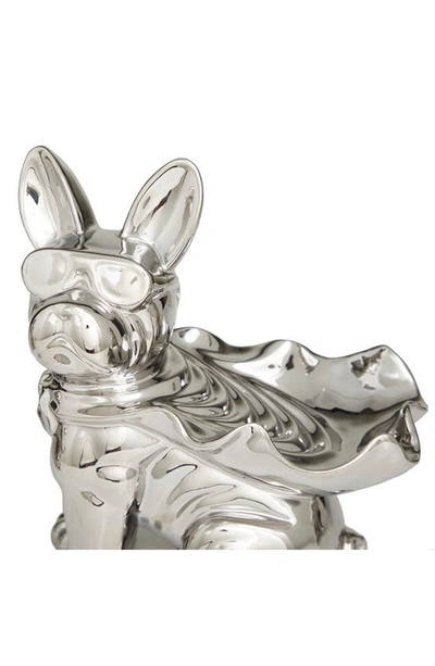 Shop Cosmo By Cosmopolitan Silver Porcelain Bulldog Sculpture With Sunglasses