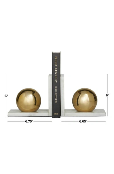 Shop Cosmo By Cosmopolitan Gold Marble Orb Bookends