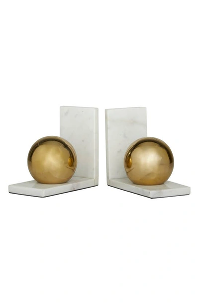 Shop Cosmo By Cosmopolitan Gold Marble Orb Bookends