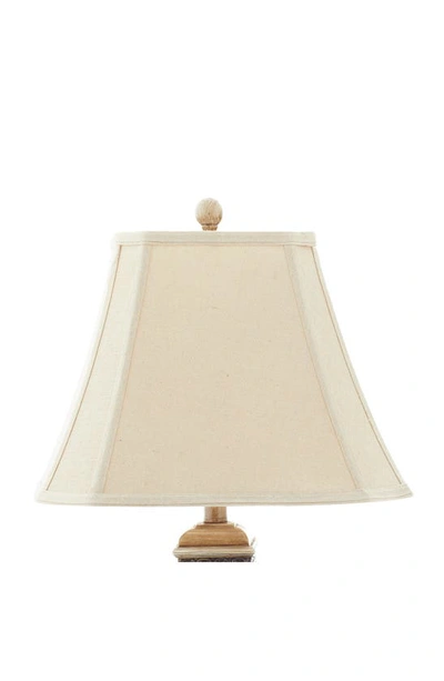 Shop Sonoma Sage Home Brown Polystone Table Lamp With Tapered Shade