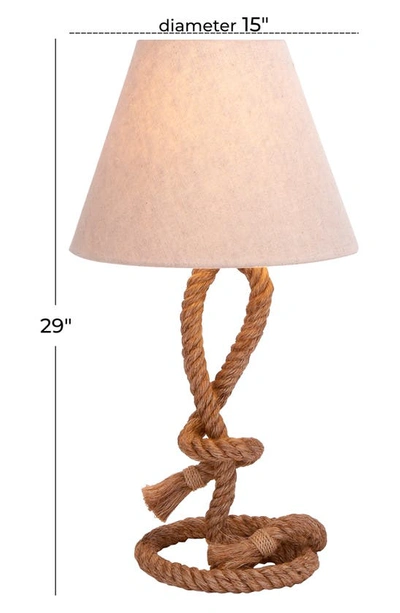 Shop Sonoma Sage Home Brown Jute Rustic Table Lamp