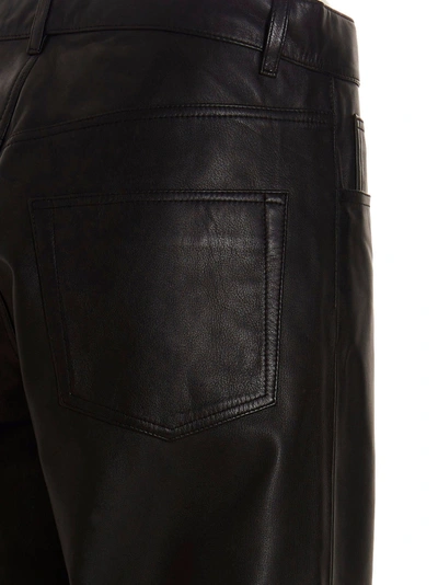 Shop Sunflower Leather Pants In Black