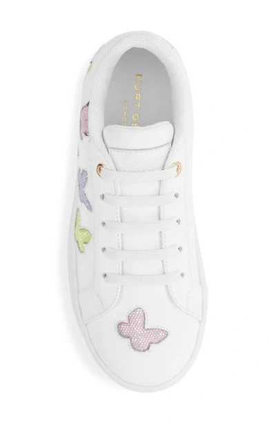Shop Kurt Geiger Kids' Mini Laney Butterfly Sneaker In White