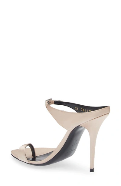 Saint Laurent Dive Pointed Toe Sandal In Beige