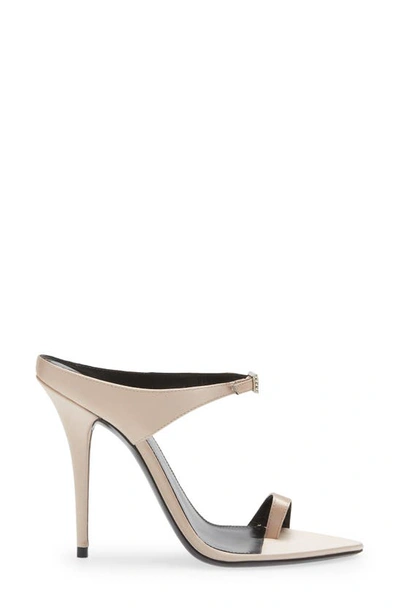Saint Laurent Dive Pointed Toe Sandal In Beige