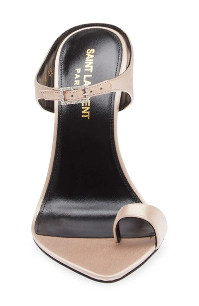 Saint Laurent Dive Pointed Toe Sandal In Beige