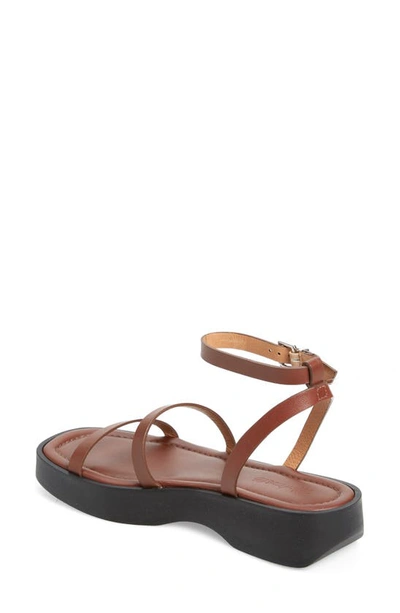 Shop Madewell The Double Strap Platform Sandal In Apple Butter